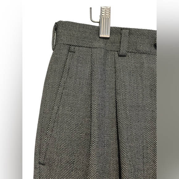 Burberry Men’s Dressy Custom Tailored 36/29 Wool Pants Dark Gray Straight Leg - Picture 6 of 13